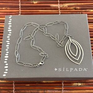 Silpada Silver Oxidized Pendant Necklace